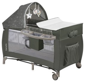 Lionelo - Łóżeczko turystyczne SVEN PLUS Beżowo-oliwkowy