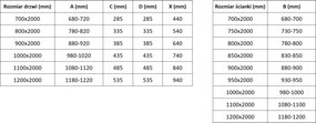 Mexen Exo-BR Duo kabina prysznicowa uchylna 80 x 100 cm, transparent, czarna - 8182-080-100-70-00