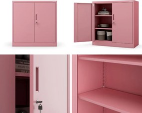 Szafka biurowa Fresh Style Beata 90x40x93 cm pudrowy róż