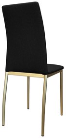 Krzesło tapicerowane ALAN stelaż złoty Sawana 14