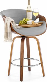 Hoker w stylu modern retro orzech + popielaty K4-N72