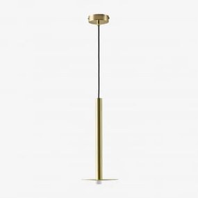 Lampa Sufitowa Wisząca Led Z Metalu Dresel Złoto - Sklum