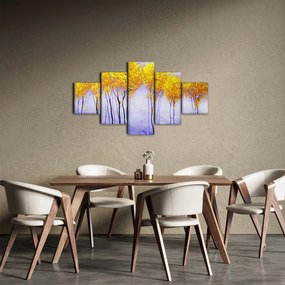 Obraz żółtych drzew (125x70 cm)