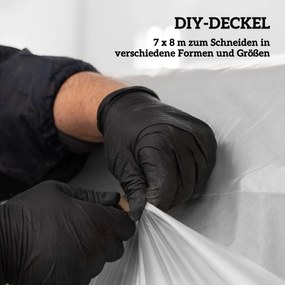 Outsunny Plandeka do Szklarni z Plastiku, Pokrycie Ochronne dla Roślin, Odporna na UV i Wodę, 7 x 8 m