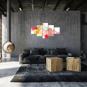 Obraz - Atramentowa abstrakcja (125x70 cm)