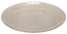 Szklany talerz płaski KARNEOL, Ø 28 cm