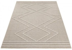 Dywan zewnętrzny sznurkowy Patara Aztecki beżowy 80 cm x 150 cm