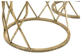 Okrągłe stoliki ze szklanym blatem zestaw 3 szt. ø 32 cm Tunisi – Mauro Ferretti