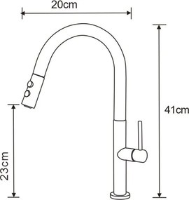 Mexen Ava bateria kuchenna, czarna - 672800-70