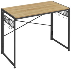 Proste biurko składane pod laptopa dąb sonoma - Velturo