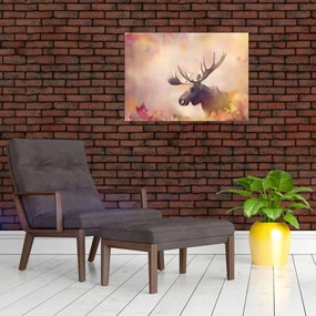 Obraz na szkle - Las w jesiennych liściach (70x50 cm)