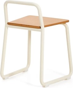 Beżowe metalowe krzesło dziecięce Tinn – Kave Home