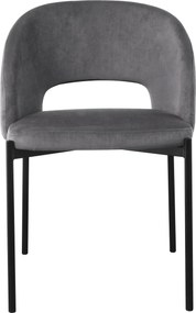 Krzesło do jadalni z tkaniny aksamitnej K455