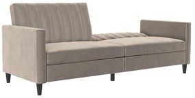 Jasnoszara aksamitna sofa 207 cm Celine – Støraa