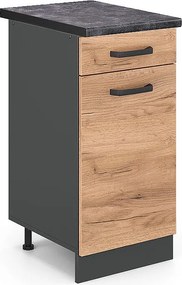 Szafka dolna do kuchni złoty dąb energetyczny 40x60x81.6 r-line