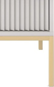 NAYA Stolik nocny S 54 szary | złoty stelaż