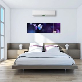 Obraz - Motyle na lawendie (170x50 cm)