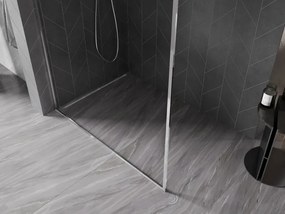 Mexen Kioto-F ścianka prysznicowa Walk-in z ramką 155 x 202 cm, transparent 8 mm, chrom - 800-155-104-01-00