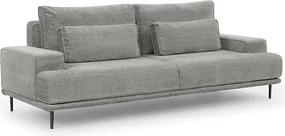 Kanapa do salonu Nicole - szary szenil Perfect Harmony 85 / nogi czarne