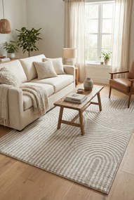 Kremowy Dywan Nowoczesny W Elegancki Wzór Z6-C01