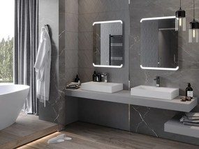 Mexen Nida lustro łazienkowe podświetlane 60 x 80 cm, LED 6000K, antypara - 9806-060-080-611-00