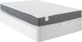 Zestaw 140 x 200 cm stelaż z białą skrzynią + materac o grub. 18 cm z pianką HD, pamięcią kształtu i oddychającym pasem 3D - HEAVEN marki YsméeA