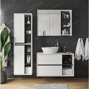 Szafka łazienkowa biały 50x33x170 viola