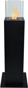 Capri 70 Czarny kominek ogrodowy na bioetanol