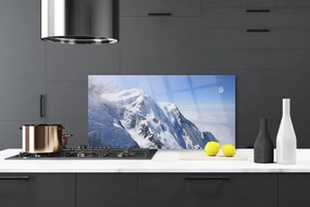 Szkło do Kuchni na Ścianę Błękitne Szczyty Gór