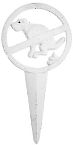 Metalowa wbijana dekoracja ogrodowa No Pooing – Esschert Design