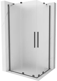 Mexen Velar Duo kabina prysznicowa rozsuwana 100 x 90 cm, szron, gun gray szczotkowany - 871-100-090-32-66