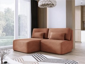 Narożnik TILIA wolnostojący układ L strona Lewa z funkcją spania w tkaninie Tilia 52