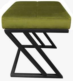 Pufa ZETA LOFT ławka taboret podnóżek metal BL75