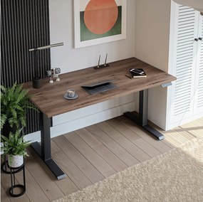 Biurko elektryczne z regulacją wysokości Dąb Czekoladowy 180 x 95cm