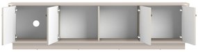 Szafka RTV Vesper 4D 187 cm - kaszmir / złote uchwyty