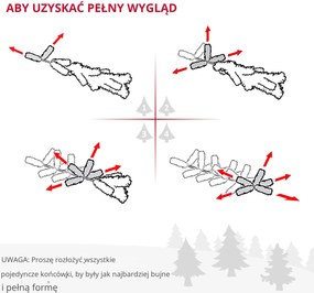 HOMCOM Sztuczna Choinka, 210 cm, z Ośnieżonymi Gałęziami PVC, Składana, z Metalową Podstawą, Zielony/Biały | Aosom PL