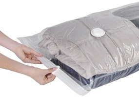 Worki próżniowe do przechowywania, zestaw plastikowych toreb + pompka - 40 x 60 cm (3 szt.), 50 x 70 cm (2 szt.), WENKO