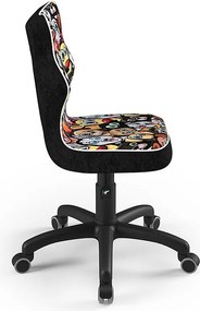 Krzesło z motywem dziecięcym Petit Black rozmiar 3 (119-142 cm)