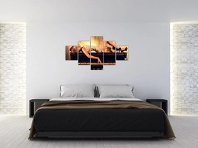 Obraz - Kobieta na fortepianie (125x70 cm)
