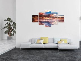 Obraz - Wieczorna plaża (125x70 cm)