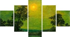 Obraz - Imitator of Ralph Albert Blakelock, Moonlight, reprodukcje (125x70 cm)