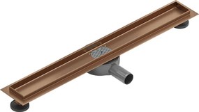 Mexen Flat 360° korpus do odpływu liniowego obrotowy 70 cm, miedź szczotkowana - 1C40070