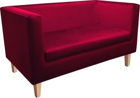 Sofa Monaco : Kolor nogi - Drewno, Kolor tkaniny - VELVET - MG31, Typ tkaniny - Velvet, Wysokość nogi - 15 cm