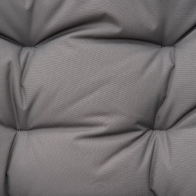 Outsunny Składane krzesło kempingowe, z poduszką siedziskową i oparciem, regulowane, Szary