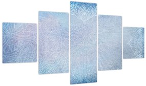 Obraz - Mandale w niebieskim (125x70 cm)
