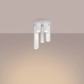 Lampa sufitowa nowoczesny Toris, stal - 5 źródło światła 3000K - L.25 x H.33 cm - biały