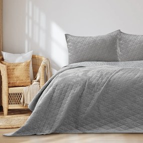 Jasnoszara narzuta AmeliaHome Laila Silver, 260x240 cm