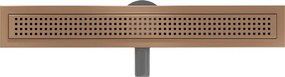 Mexen Flat 360° M08 odpływ liniowy obrotowy 60 cm, miedź szczotkowana - 1C25060-40