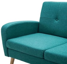 Trzyosobowa sofa pikowana zielona - Anita 3Q