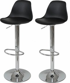 Stołek barowy MCW-B14 (zestaw 2 szt.), czarny